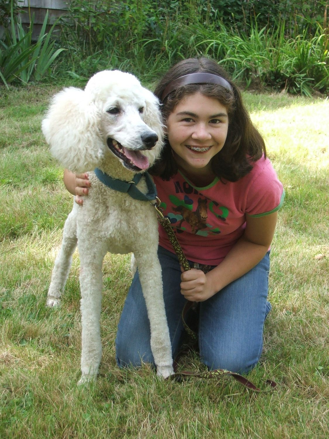 Girl with Poodle